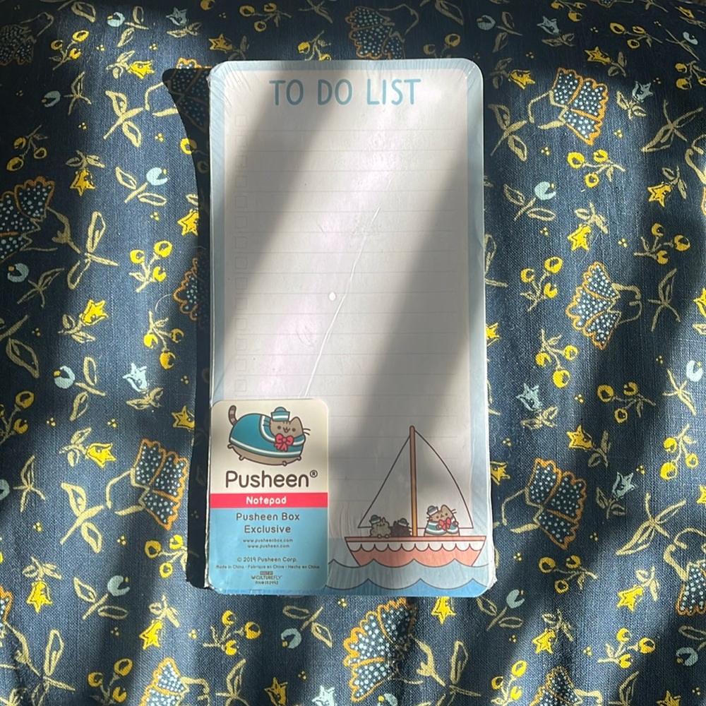 2019 pusheen box exclusive to do list
